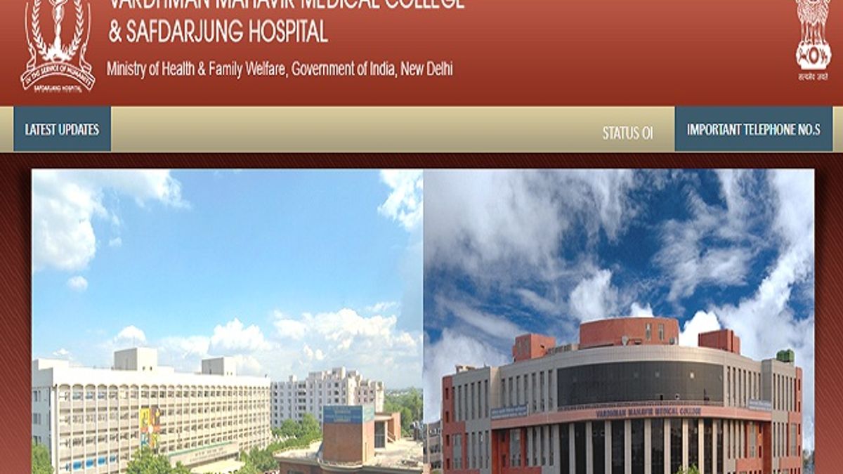 VMMC सफदरजंग हॉस्पिटल भर्ती 2020: लैब- टेक्निशियन / फील्ड वर्कर्स एवं अन्य पदों की वेकेंसी के लिए वॉक-इन-इंटरव्यू